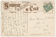 back of postcard