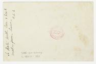 The card pictures a red rose, a small rose bud, and their stems and leaves against a beige back…