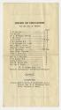 A fold-open flyer containing the programme of ceremony of "Laying the Corner Stone of the Humbe…