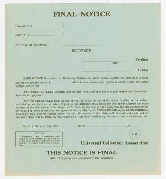 Final notice
