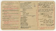 A fold-out registration card for The Boy Scouts Association of Canada, certifying the membershi…