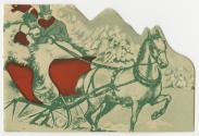 A Christmas card put out by the Dominion Coal & Wood Limited. The card opens to reveal a gift o…