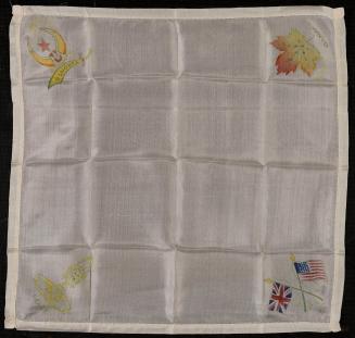 A silk handkerchief; memorabilia from the 1930 Shriners Convention in Toronto.