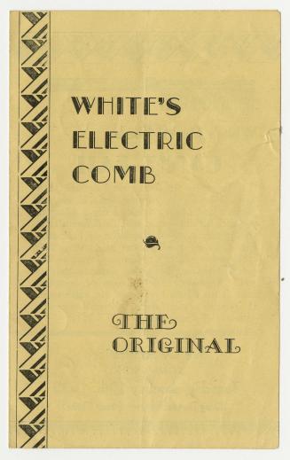 A fold-out advertising flier put out by the Robert Simpson Company Limited, titled "White's Ele…