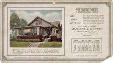 An advertising card depicting a calendar for August of 1924, stating "Millwork of Merit at your…