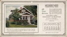 Advertising cards depicting a calendar for the month of November 1924, stating "Millwork of Mer…