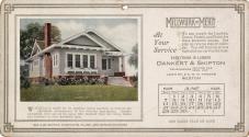 Advertising cards depicting a calendar for June 1925, stating "Millwork of Merit at your servic…