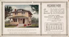 Advertising cards depicting a calendar for November 1925, stating "Millwork of Merit at your se…