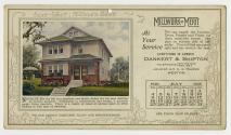 Advertising cards depicting a calendar for each card and month of 1926, stating "Millwork of Me…