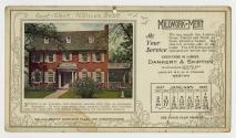 Advertising card depicting a calendar for January 2027, stating "Millwork of Merit at your serv…