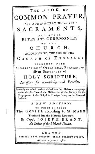 The Book of common prayer, and administration of the sacraments, and other rites and ceremonies