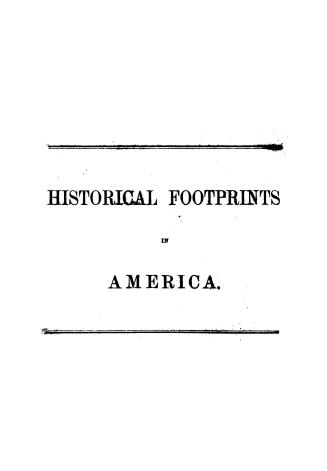 Historical footprints in America