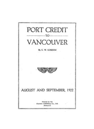 Port Credit to Vancouver