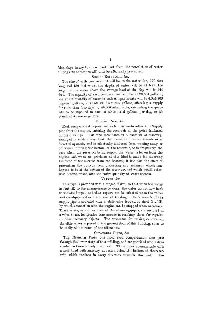 Report and specification accompanying one of the prize plans for the supply of the city of Hamilton with water from Burlington Bay. Non quo, sed quomodo