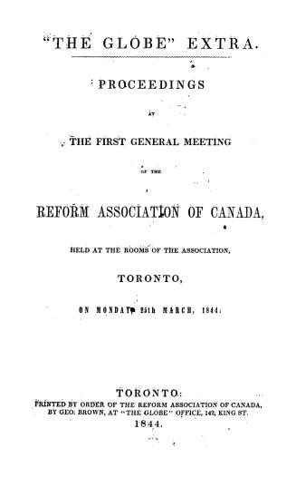 Proceedings at the first general meeting