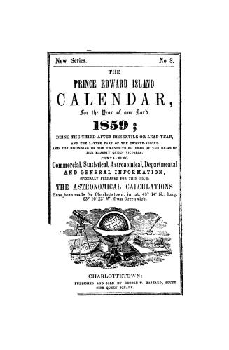 The Prince Edward Island calendar
