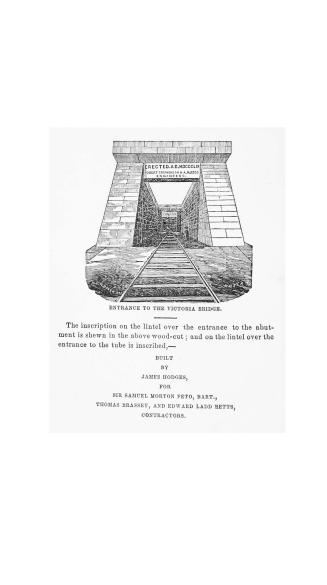 Hunter's hand book of the Victoria bridge
