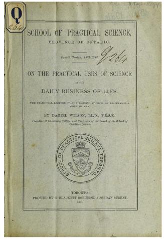 On the practical uses of science in the daily business of life