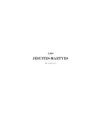 Les jesuites-martyrs du Canada
