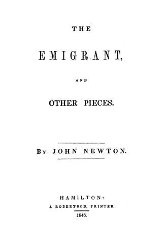 The emigrant and other pieces
