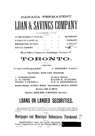 The Union Publishing Co's (of Ingersoll) farmers' and business directory for the counties of Dufferin, Muskoka, Ontario, Simcoe and York for...