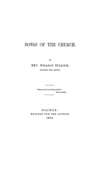 Songs of the church