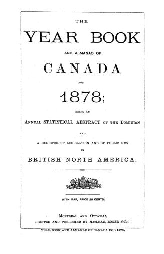 The Year book and almanac of Canada for