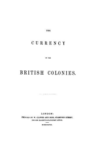 The currency of the British colonies