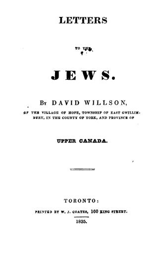 Letters to the Jews