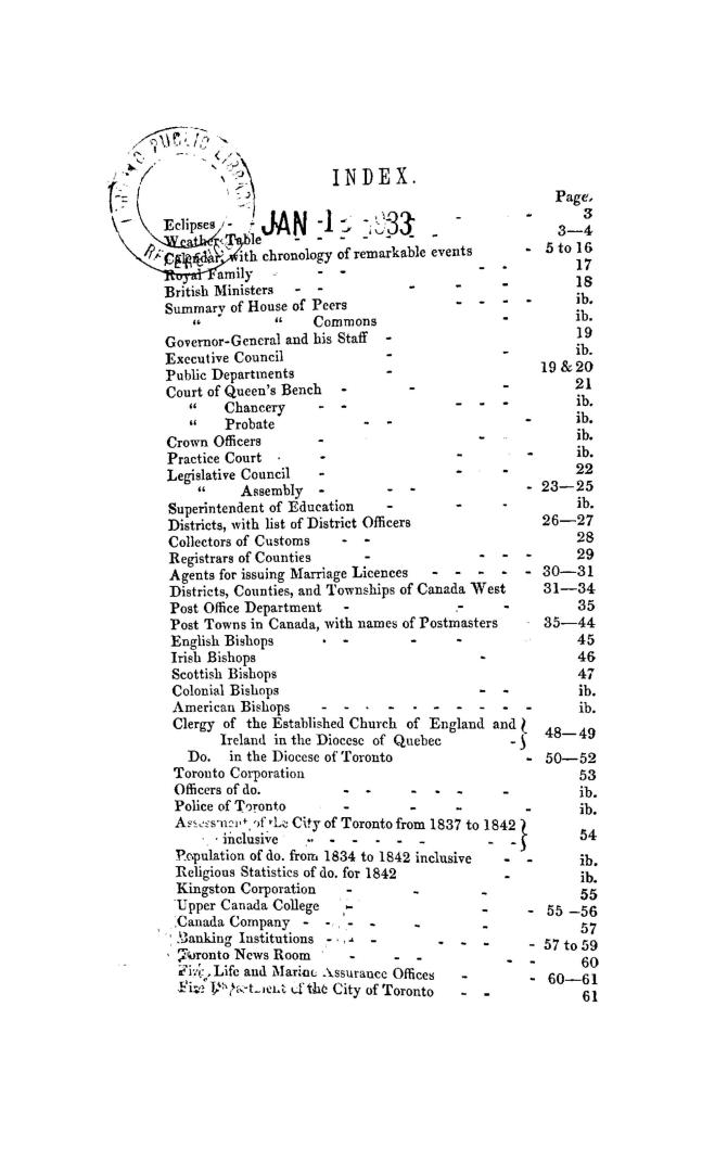 The West Canada almanac, for ...1843