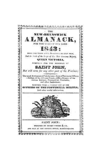 New Brunswick almanac