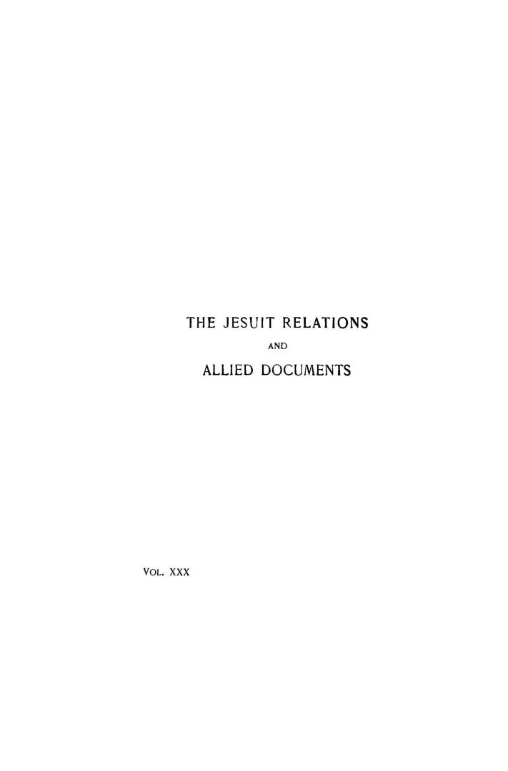 The Jesuit relations and allied document