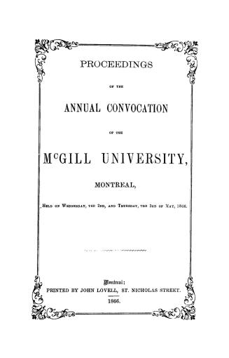 Proceedings of the... annual convocation