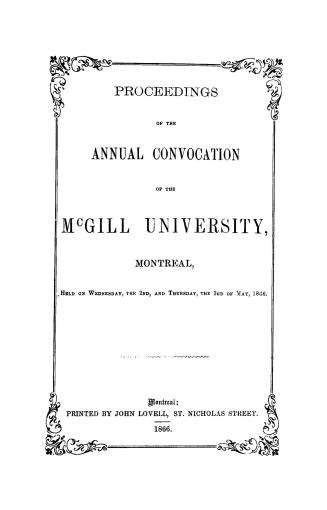 Proceedings of the... annual convocation