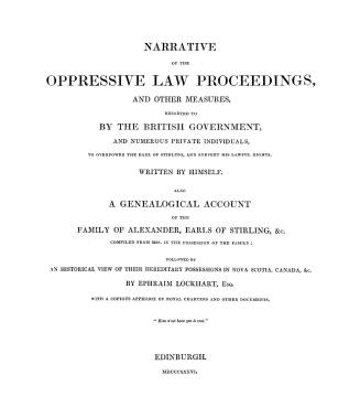 Narrative of the oppressive law proceedings and other measures resorted to by the British government and numerous private individuals to overpower the(...)