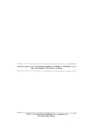 The municipal manual for Upper Canada : containing the new municipal and assessment acts, with notes of all decided cases, some additional statutes and a full index