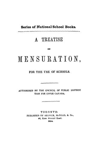 A Treatise on mensuration, for the use of schools