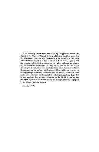 A review of the Supplement to the first annual Report of the Society for promoting the religious interests of Scottish settlers in British North Ameri(...)