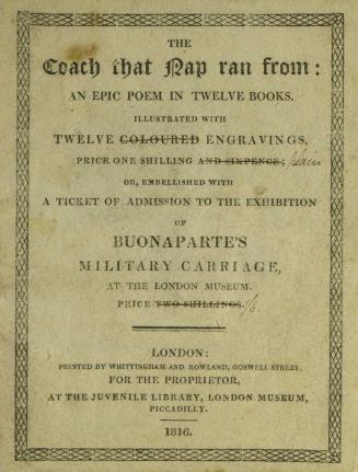 The coach that Nap ran from : an epic poem in twelve books