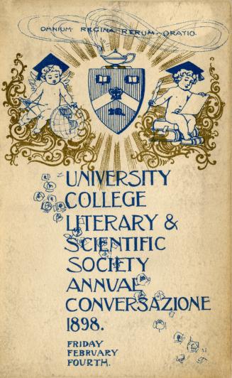 University College Literary & Scientific Society annual conversazione, 1898
