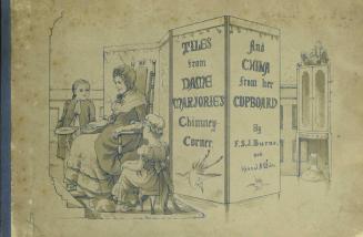Tiles from Dame Marjorie's chimney-corner and china from her cupboard