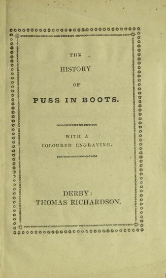 The history of Puss in Boots : with a coloured engraving