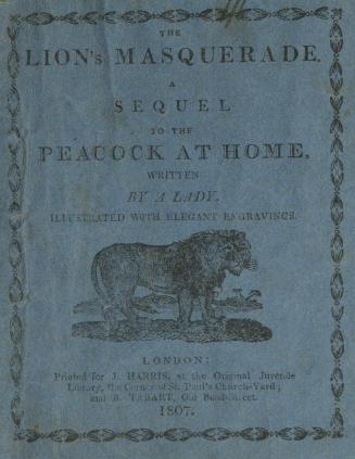 Soft book cover: Blue, with illustration of lion