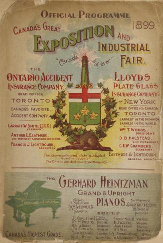 Official Programme Canada's Great Exposition and Industrial Fair 1899