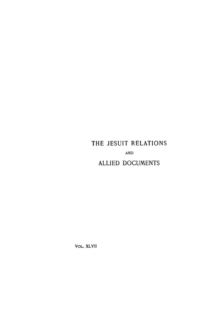 The Jesuit relations and allied document