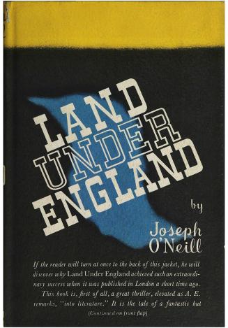 Book cover: Title and author on top of a land shape.
