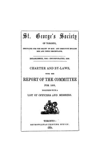 Report of the committee... together with list of the officers and members of the society