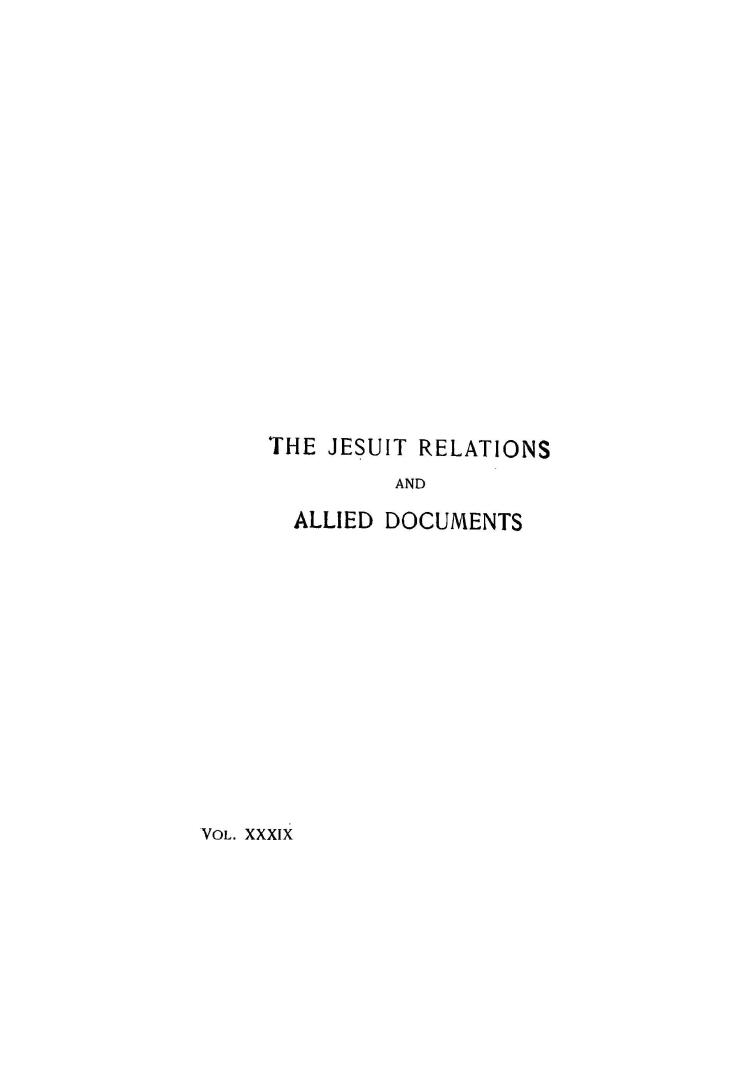 The Jesuit relations and allied document
