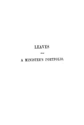 Leaves from a minister's portfolio