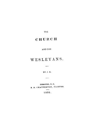 The church and the Wesleyans